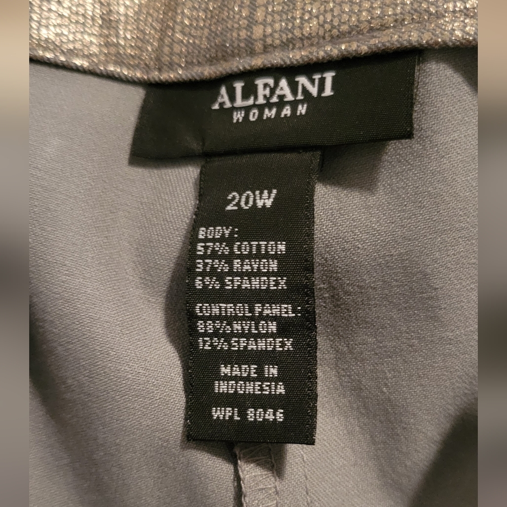 MUST GO!!! Alfani gold/silver shiny dress pants size 20w